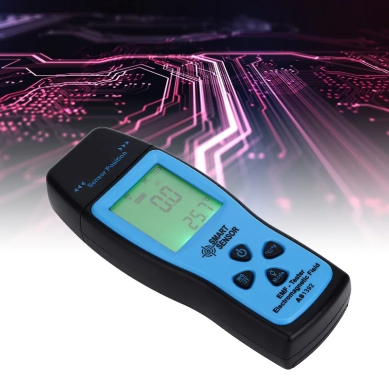 LCD Electromagnetic Radiation Detector Portable Mobile Phone Radiation Tester For Household 30Hz~300Hz