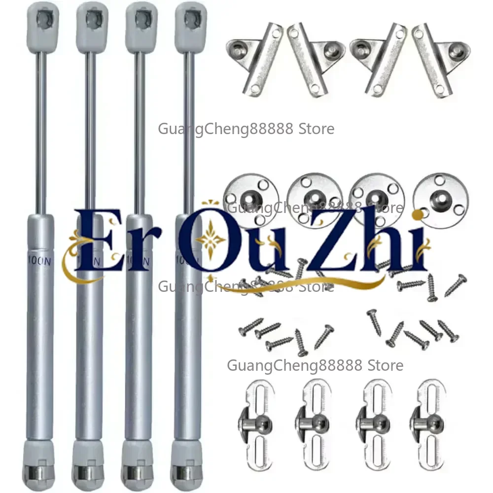 New Copper Hydraulic Spring Hinge Furniture Hardware for Cupboard 1pcs 20N-200N Adjustable Gas Strut Cabinet Door Lift Support