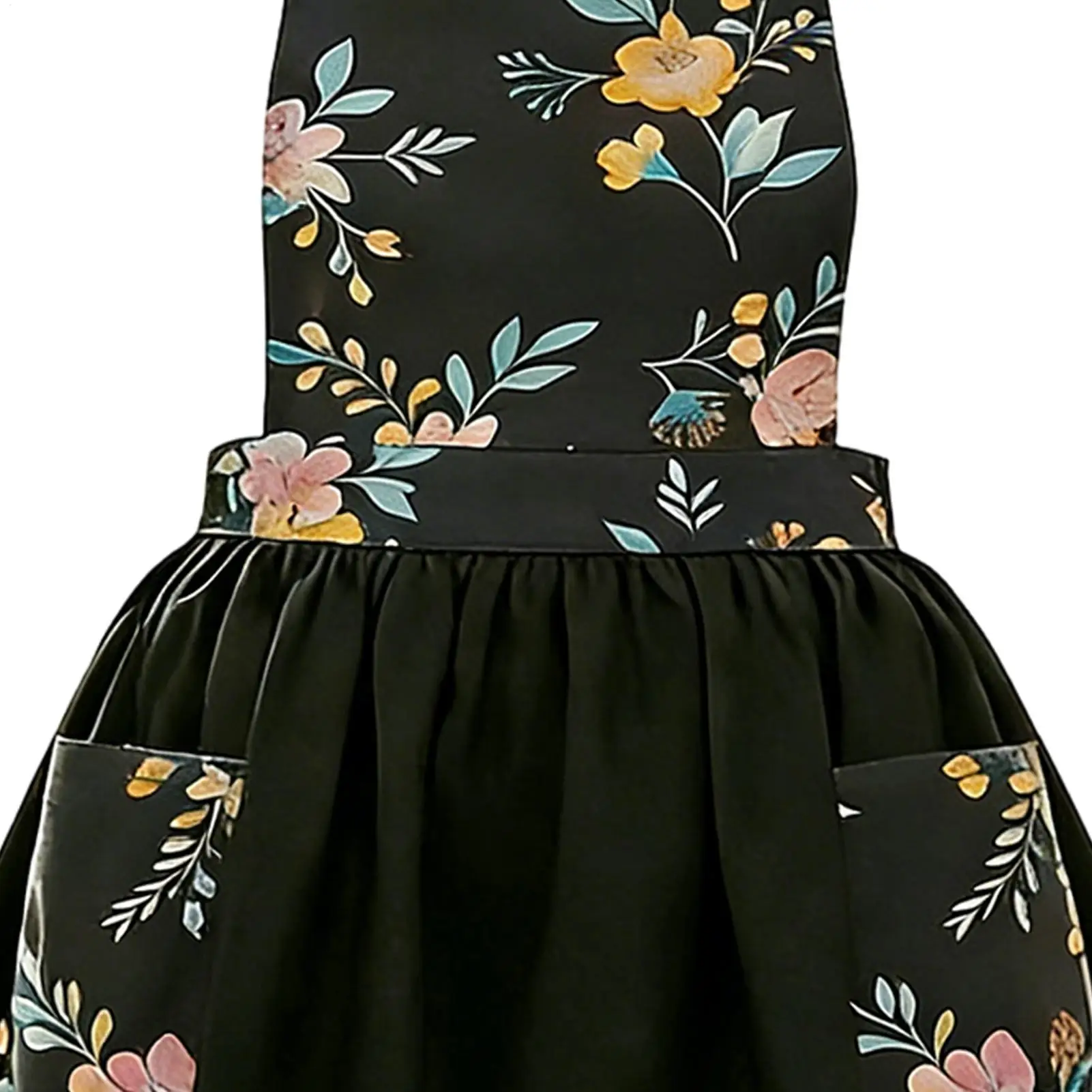 

Фартуки для женщин с карманами, водонепроницаемые, винтажные, с цветочным узором, кухонные фартуки с карманами для шеф-повара, папы, на Рождество