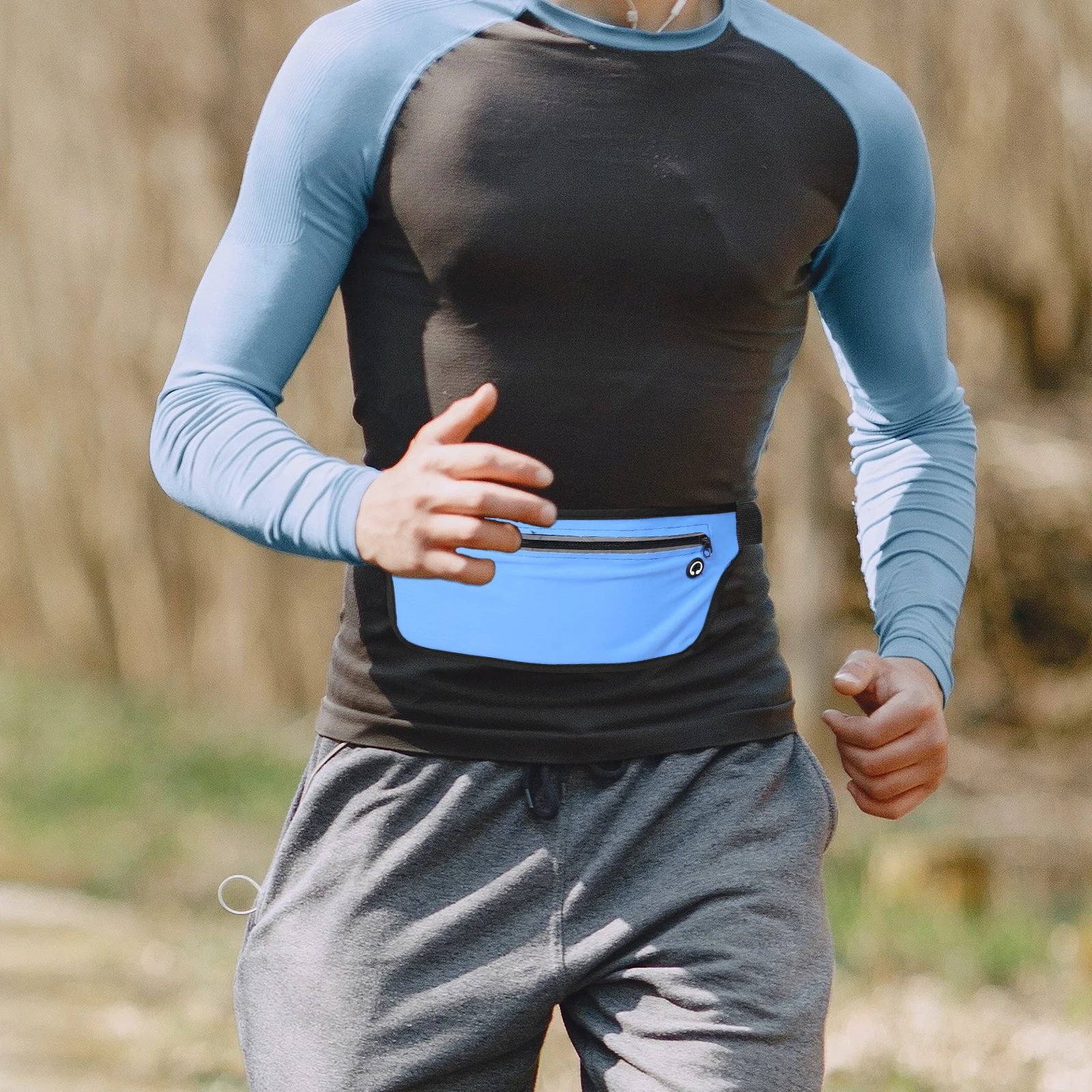 

Ultra Thin Waterproof Waist Pack for Marathon Runners Hiking Cycling Phone Carrier Adjustable Belt Hidden Wear Outdoor Sports