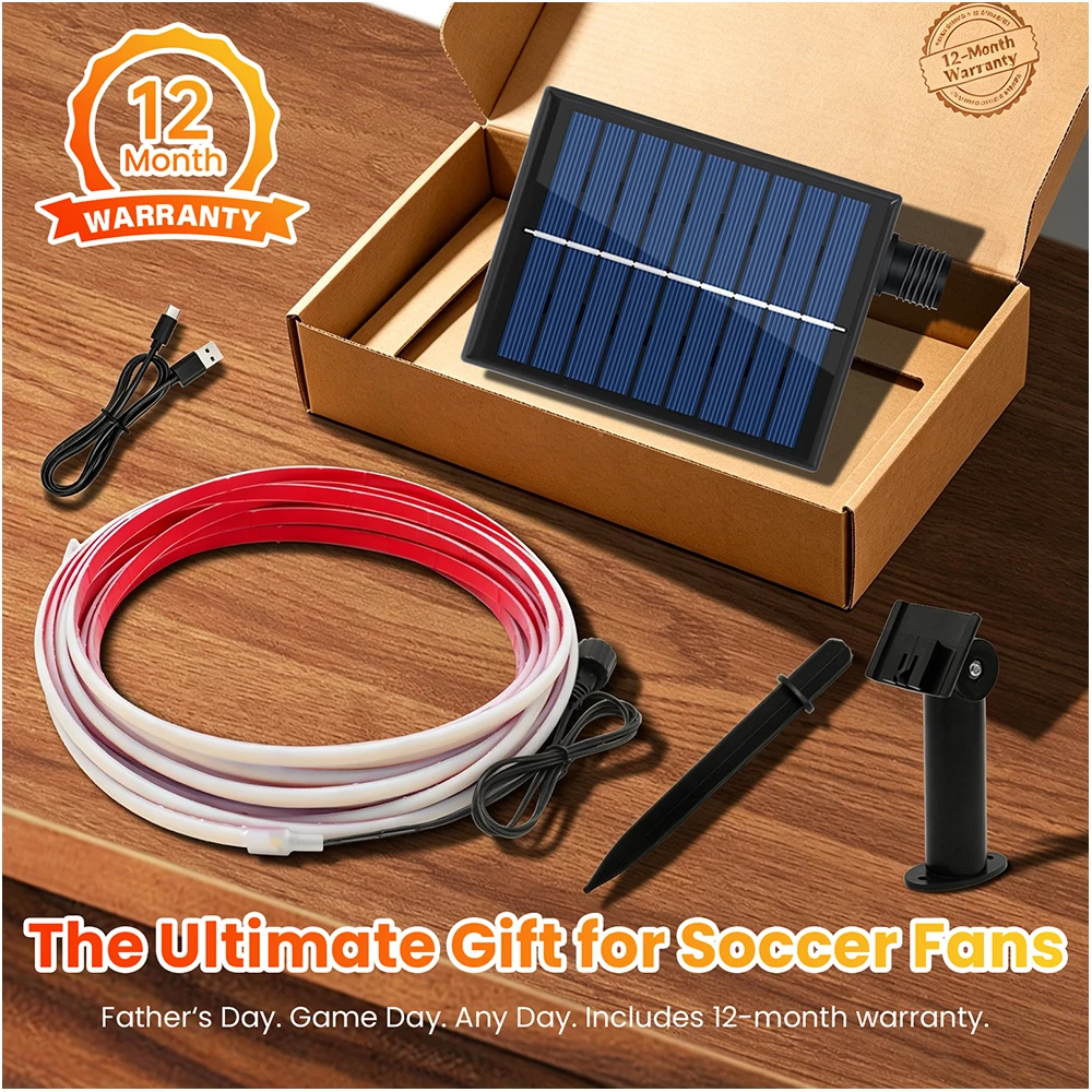 Solar Waterproof Flexible COB LED Strip Light 24V 320LEDs/m Lights Tape Red Green Ice Blue Yellow Purple Pink Warm Natural White