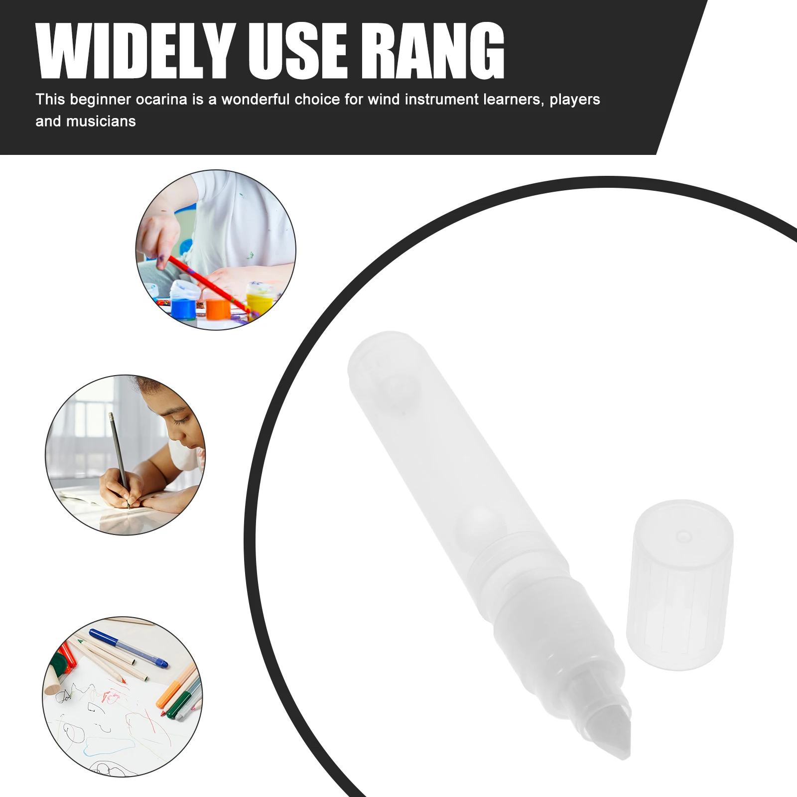 

2Pcs Empty Markers Reusable Plastic Shells Durable Note Pens Refillable Covers Students Art Paint Markers Supplies