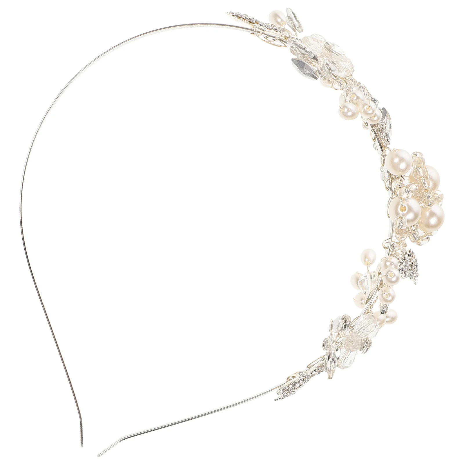 

Headband Silver Wedding Headpiece Leaf Eye-catching Women Headdress for Alloy Beautiful Bridal Headwear