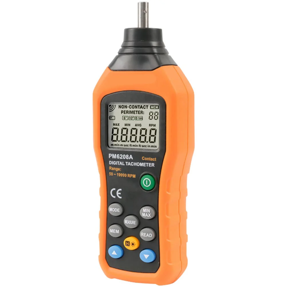 

Digital Tachometer Handheld Electronic Speedometer High Resolution Large Screen Data Hold Motor Measure Meter For