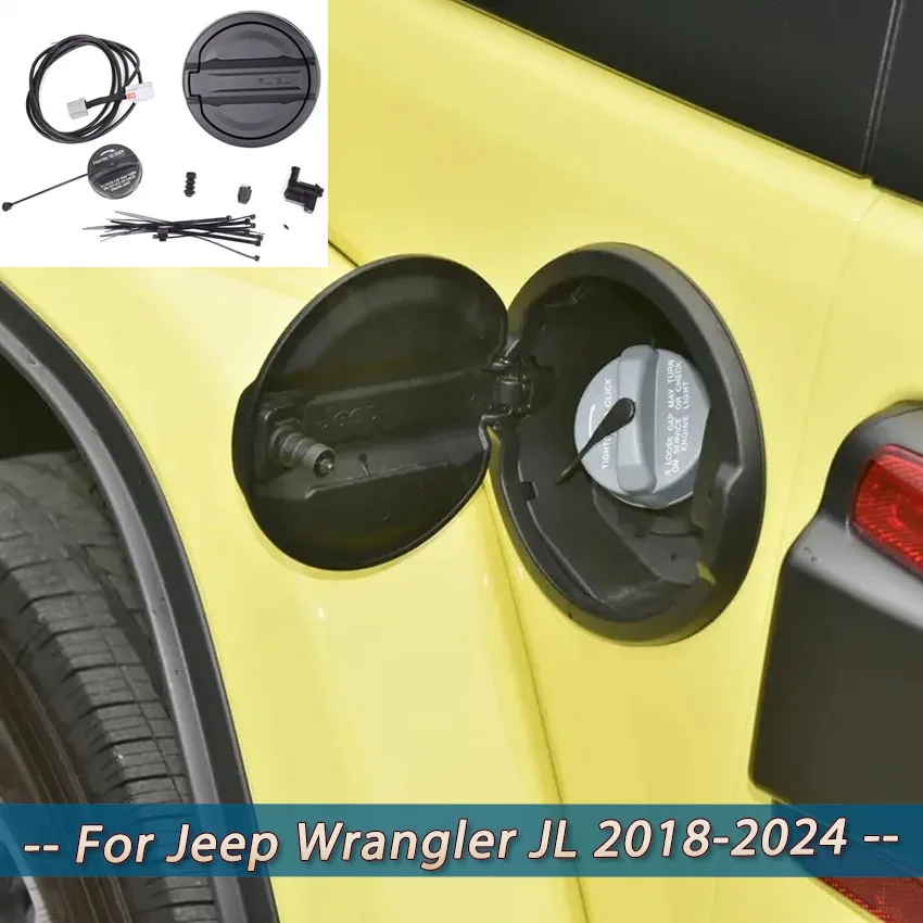 

Car Electronically Controlled Fuel Tank Cap Suitable For Jeep Wrangler JL 2018 2019 2020 2021 2022 2023 2024 Car Gas Cap Parts