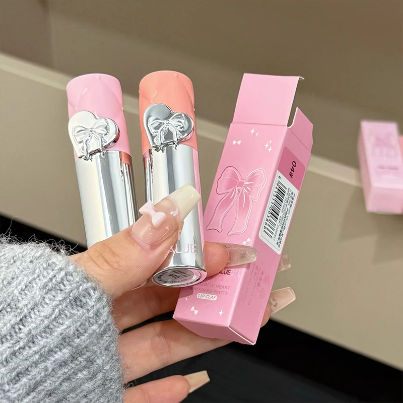 Rouge à lèvres en velours mat, vernis à lèvres de ton rouge, valeur d'art, blanchiment longue durée, ne se décolore pas, tasse antiadhésive, crème pour les lèvres, boue