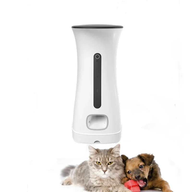 7.5L Cat Food Dispensers With 720P HD Wifi Dog Treat Camera Voice Recorder Automatic Pet Feeder