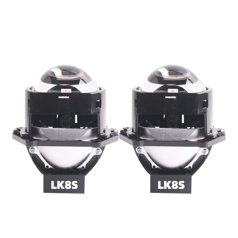 

Double Reflector LED Chips 3 Inch Square Matrix Bi LED Projector Lens 12V 60W 6000K Car Headlight