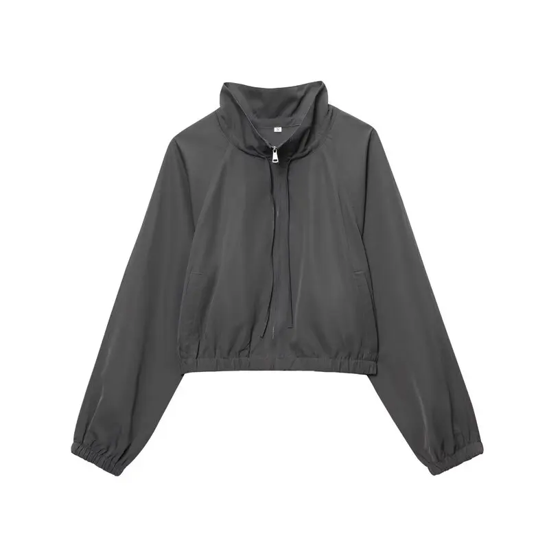 

Новое поступление лета 202, женская повседневная верхняя одежда Faion Long Sve Jaet и длинные брюки, простой комплект с застежкой-молнией