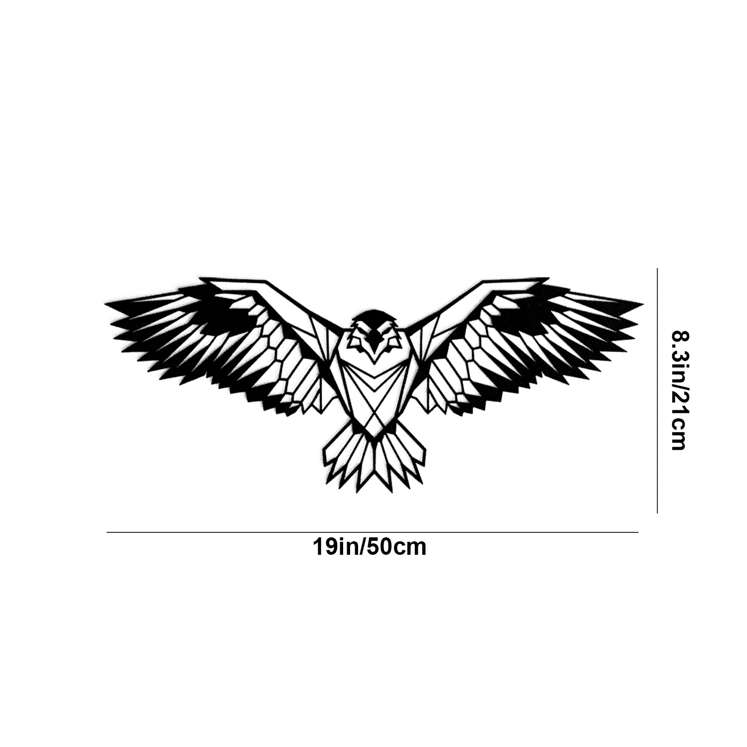 Eagle Metal Wall Art Decor Wall Hanging Black Metal Line Wall Art for Bedroom Bathroom Living Room Iron Art Hunting Sign