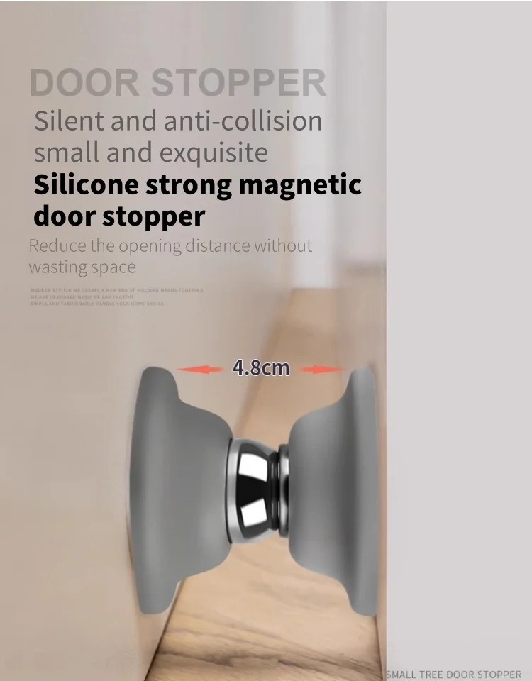 Silikon Tür Saugen Touch Silikon Anti-kollision Tür Hotel Haushalt Starke Magnetische Starke Stumm Tür Stall Tür Stopper – Detail 1