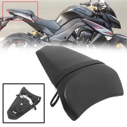 Motorcycle Black Artificial Leather Rear Pillion Seat For Kawasaki Ninja 650 EX650 ER-6F Z650 2017-2021 Passenger Cushion Pad