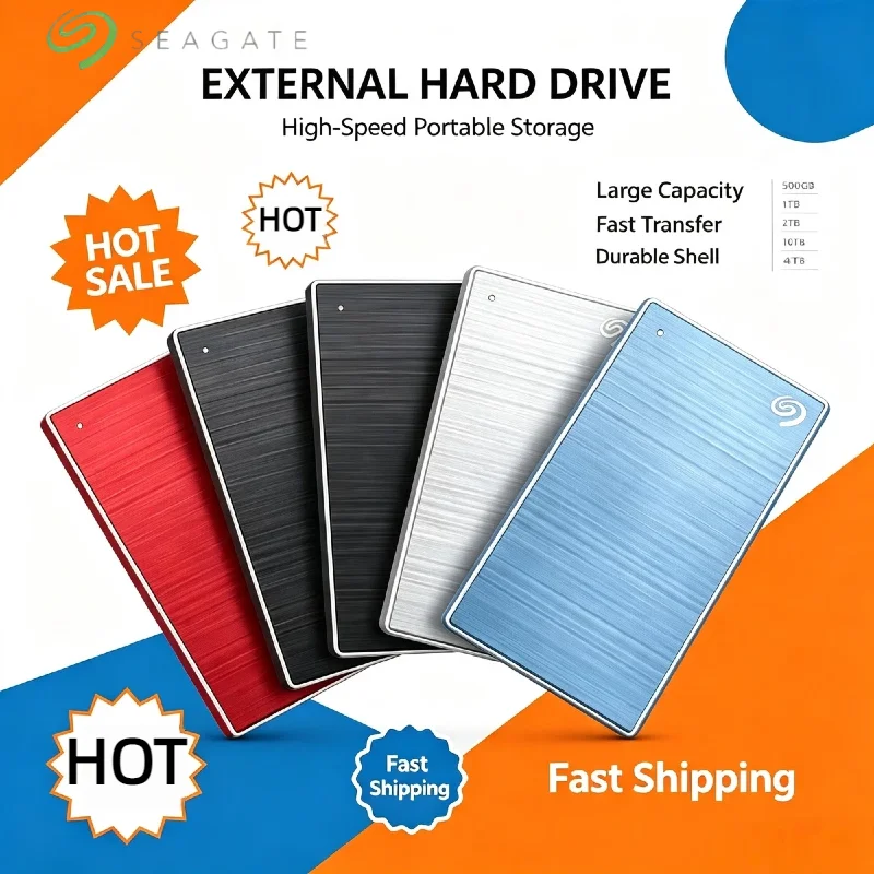 OEM For Seagate 500GB 1TB 2TB 2.5 Inch Portable External Hard Drive Ultra Thin USB 3.0 High Speed Storage Backup for Laptop PC