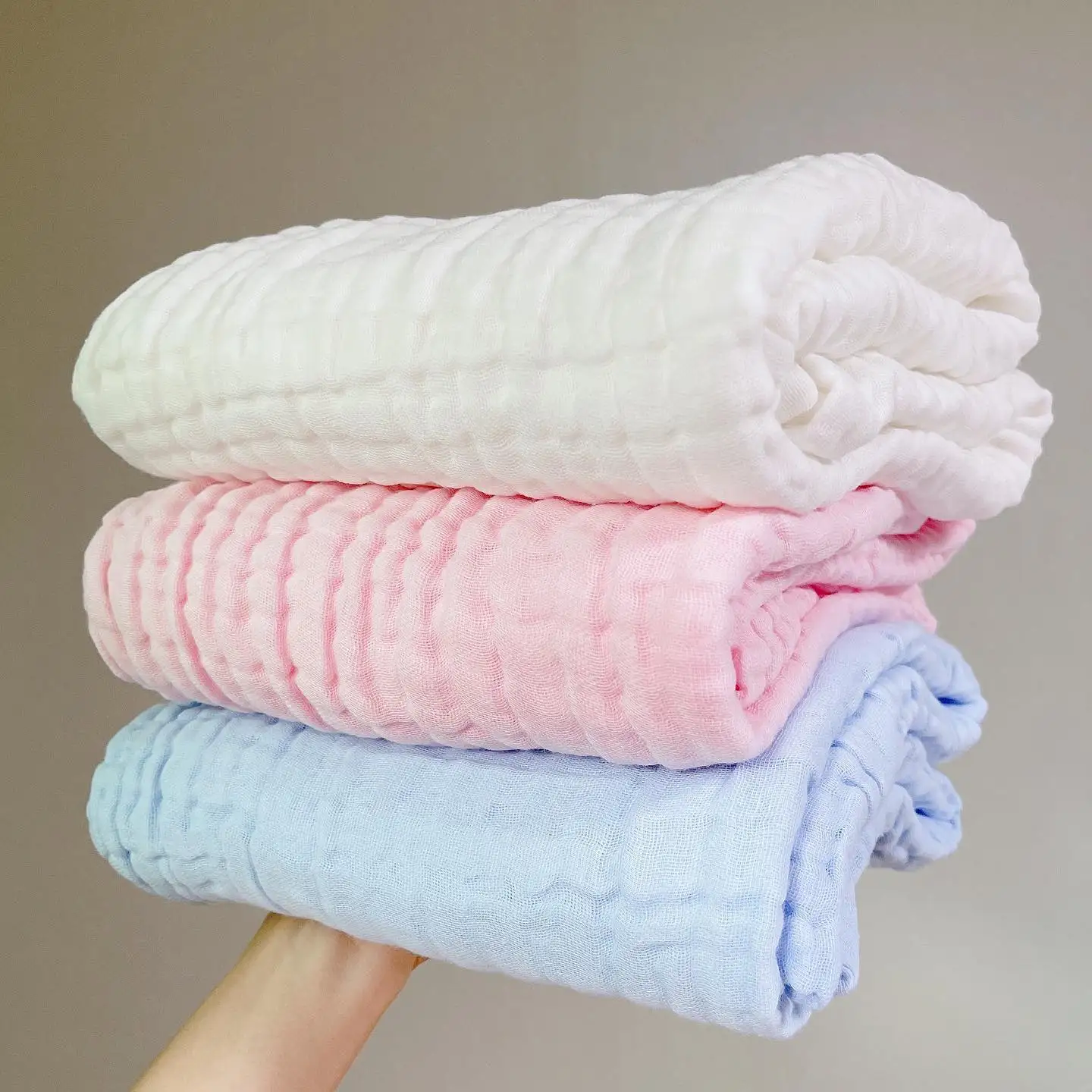 

Baby Blankets for Boy Girl Muslin Swaddles Blanket Infant Cotton Bath Towel New Born Burp Clothes Baby Blankets Newborn