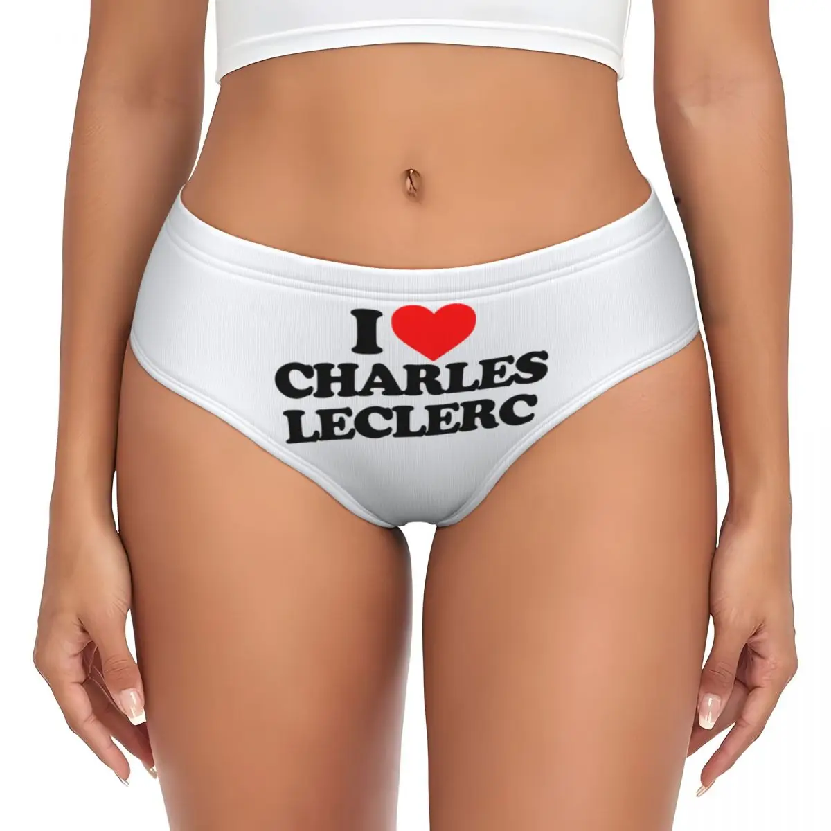 Custom Womens I Love Charles Leclerc Panties Breathable Briefs Underwear