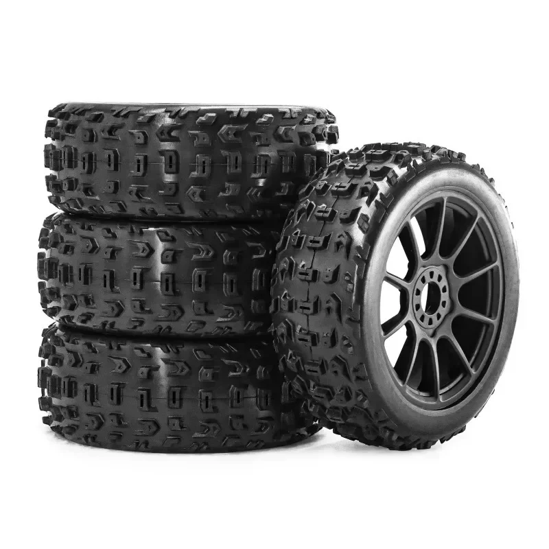 4pcs 118mm 1/8 RC Off-Road Buggy Tires Wheel 17mm Hex for ARRMA Typhon Talion Trxs Kyosho HPI WR8 HSP RC Car