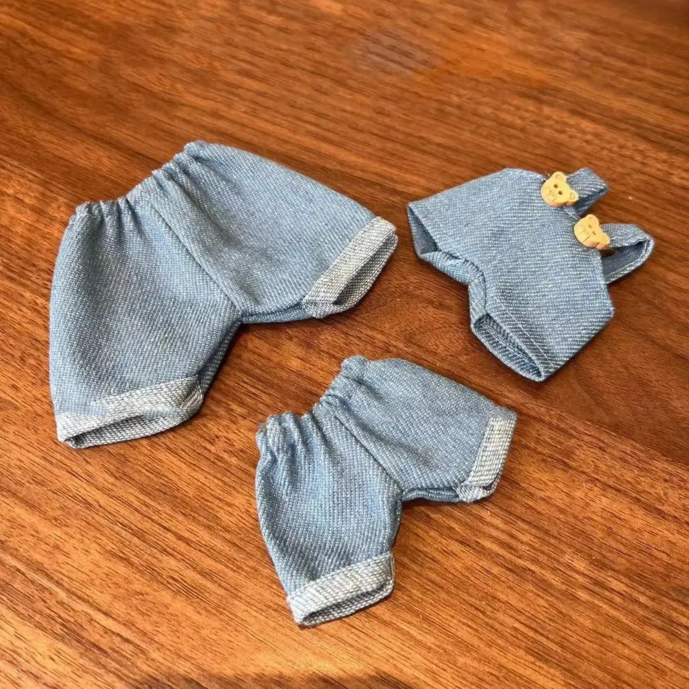 Hochwertige Mode-Jeans-Hosen, handgefertigt, mehrfarbig, Baumwolle, Puppenhose, Zubehör für 15/20 cm große Baumwollpuppe