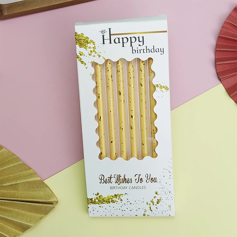 6-teilig, alles Gute zum Geburtstag, Kuchen, lange Kerze, Geburtstagsdekoration, Kinder, kreative Party-Kerze mit Gewinde, romantische Bleistiftkerze – Detail 7