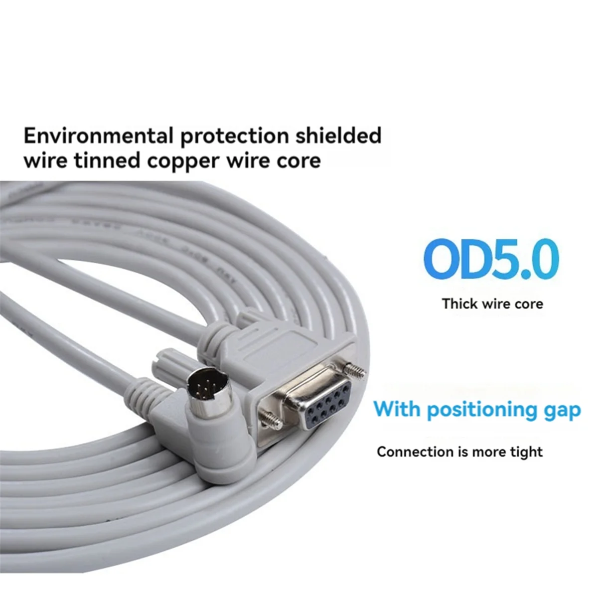 T36C USB 1761-CBL-PM02 for MicroLogix 1000 Series PLC Programming Cable,90 Degree End