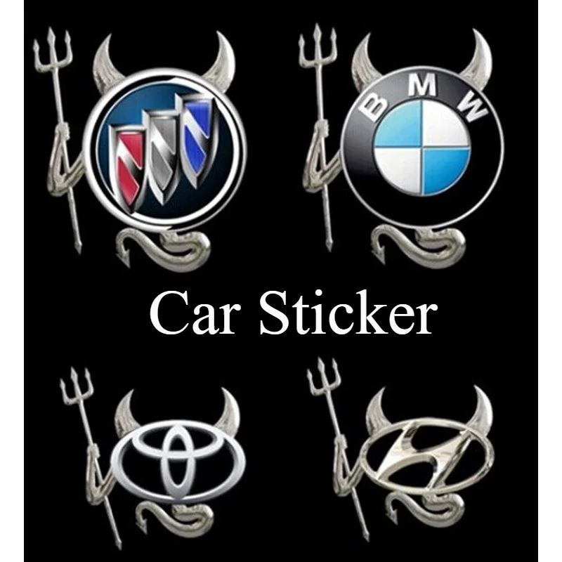 

Car sticker Car logo Sticker Fashion 3D Imp Demon Demon Styling Car badge logo Metal decal decorative body accessory sticker