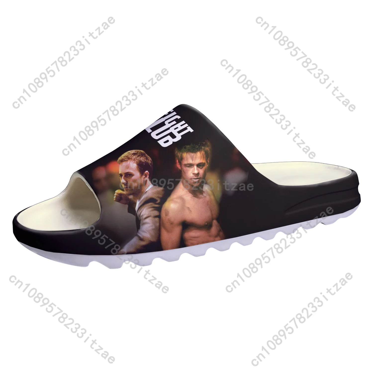 Fight Club Brad Pitt movie Soft Sole Sllipers Home Clogs Customized Step On Water Shoes Mens Womens Teenager Step in Sandals
