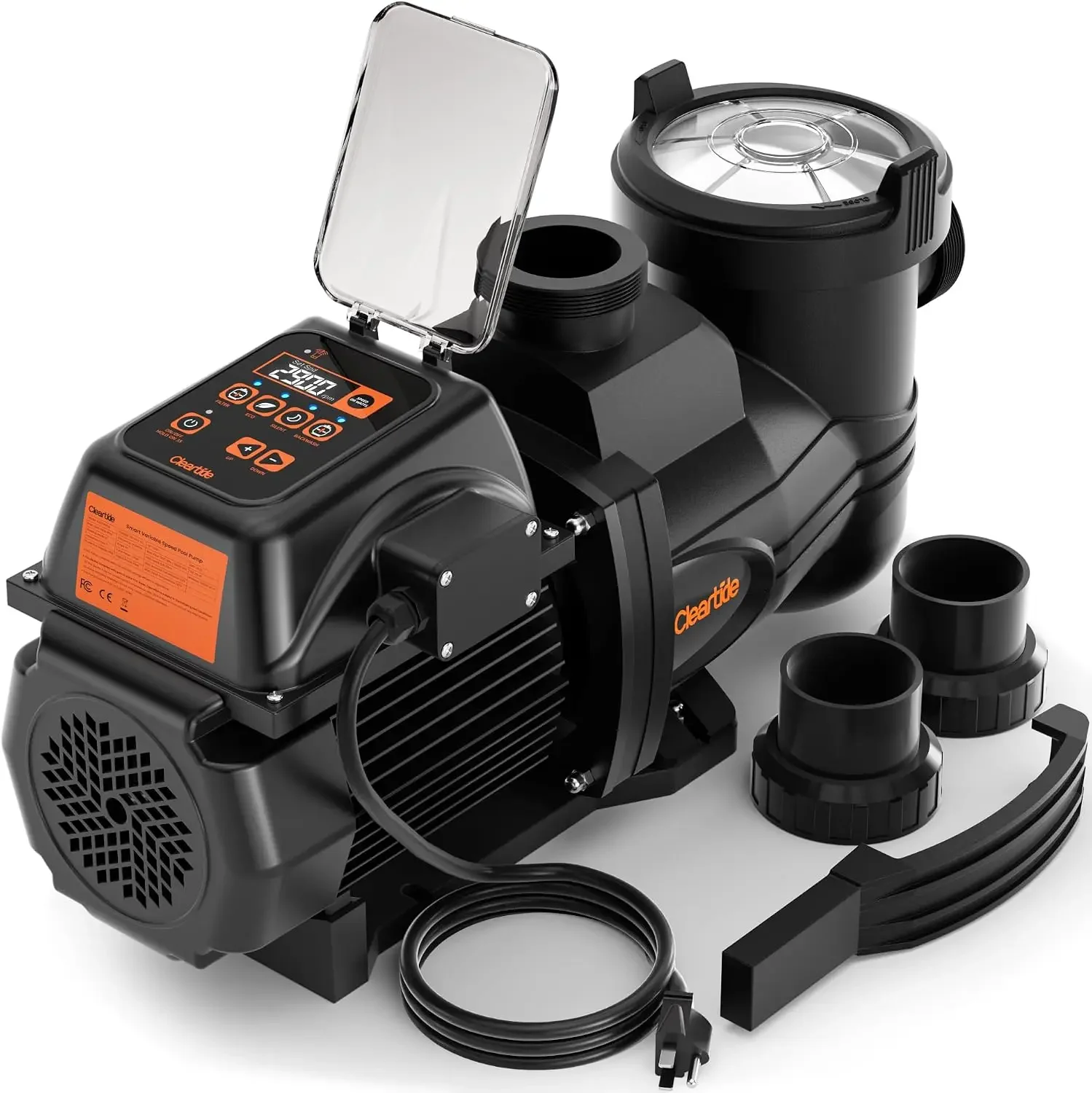 High Efficiency Smart Variable Speed Pool Pump 1.5 , 110-120V In-Ground/Above Ground Swimming Pool Pump