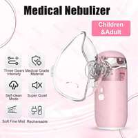 JUSTLANG Rechargeable Nebulizer Portable Min Silent Handheld Inhaler Ultrasonic Inhalator Mesh Atomizer Baby Adult Cough Asthma