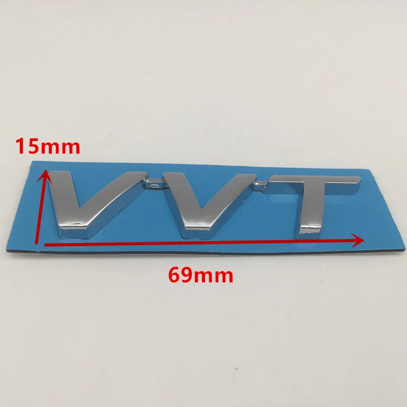 1pcs 3D ABS high quality new VVT car Letter Emblem Rear tail trunk Decals badge sticker Decal styling auto Accessories