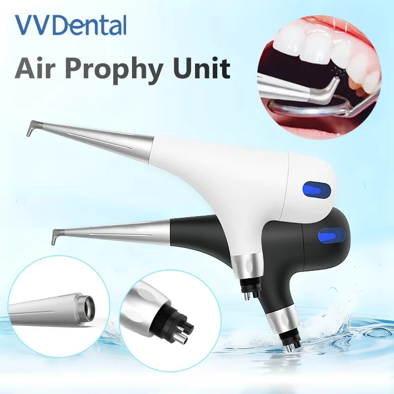 VVDendal Air Prophy Dental Teeth Whitening Spray Jet Air Flow Water Polisher Oral Hygiene Device for Tooth Cleaning