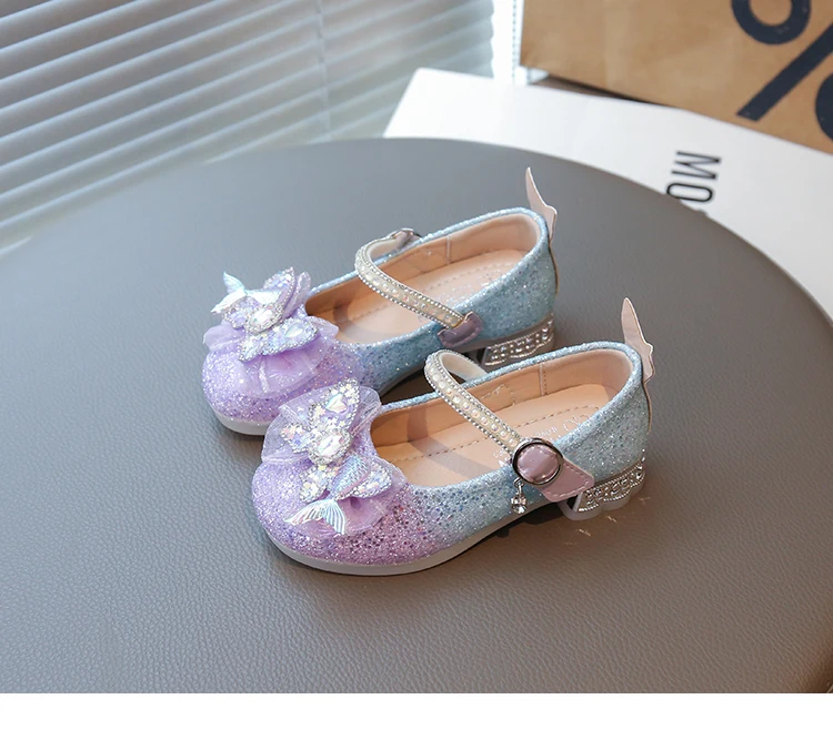 2026 Fashion Elegant Soft Sole Anti-slippery Versatile Dress Leather Shoe for Party Autumn New Children Princess Shoes for Girls