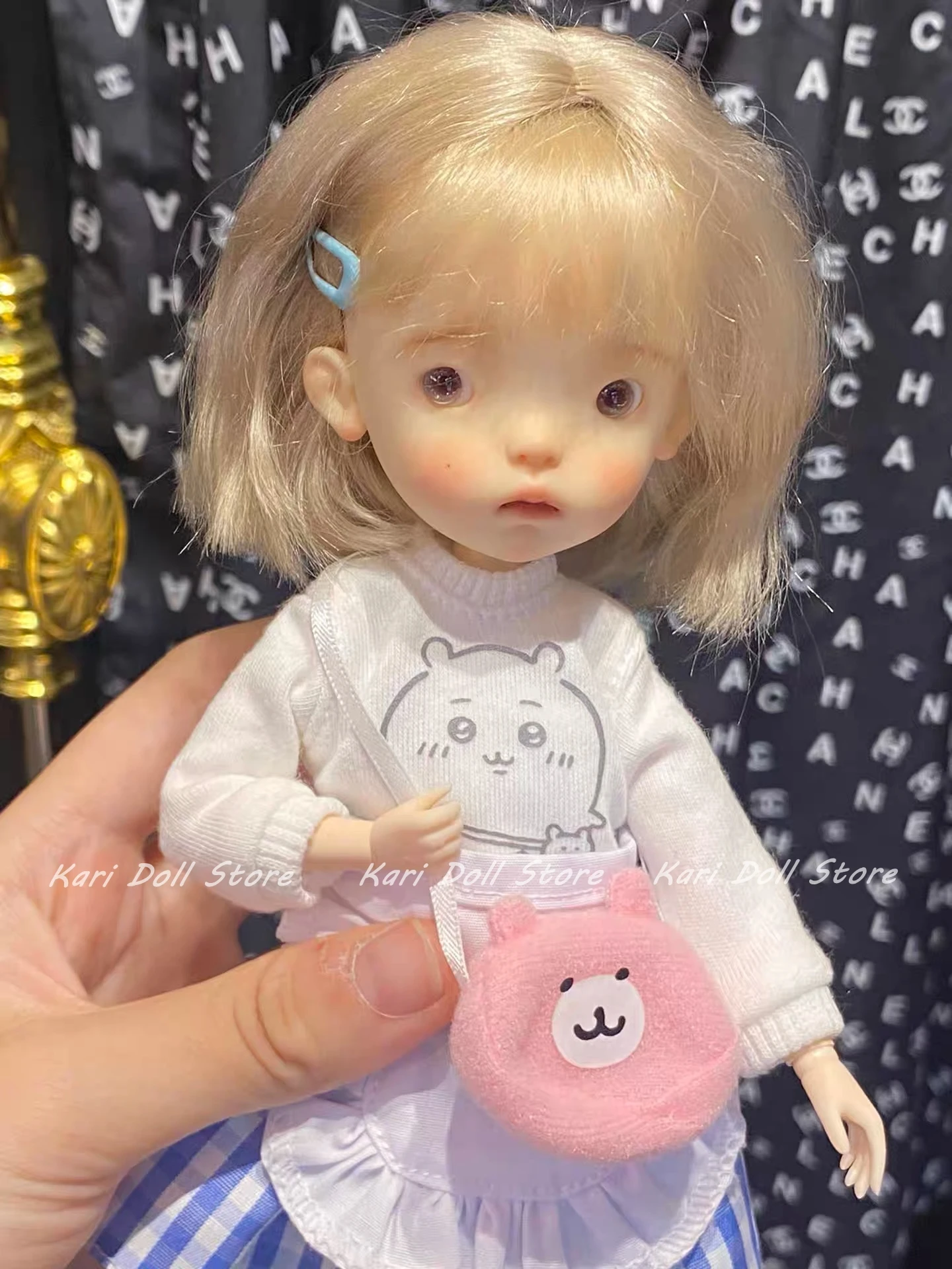 

Kari Doll Парики из натурального мохера для куклы Landazz Landoudou, окружность головы 16 см