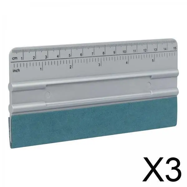 

3x Wrap Squeegee with Scale Scale Soft Fits for Car Windshield