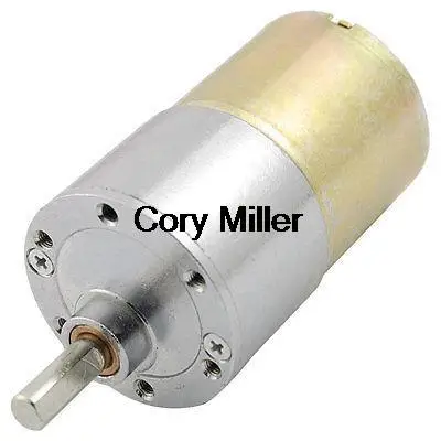 12V 80RPM 130mA 2.6Kgcm 2 Pin Permanent Magnet DC Gear Motor Replacement