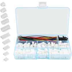 2.54mm XH Connector Socket Kit with pre-Crimped Cable Wire 2/3/4/5/6/7 Pin Housing JST Adapter Cable Male and Female Compatible
