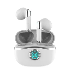 Auriculares inalámbricos TWS con Bluetooth 5,0, cascos estéreo duales con reducción de ruido, Control táctil de graves, modo de reposo largo