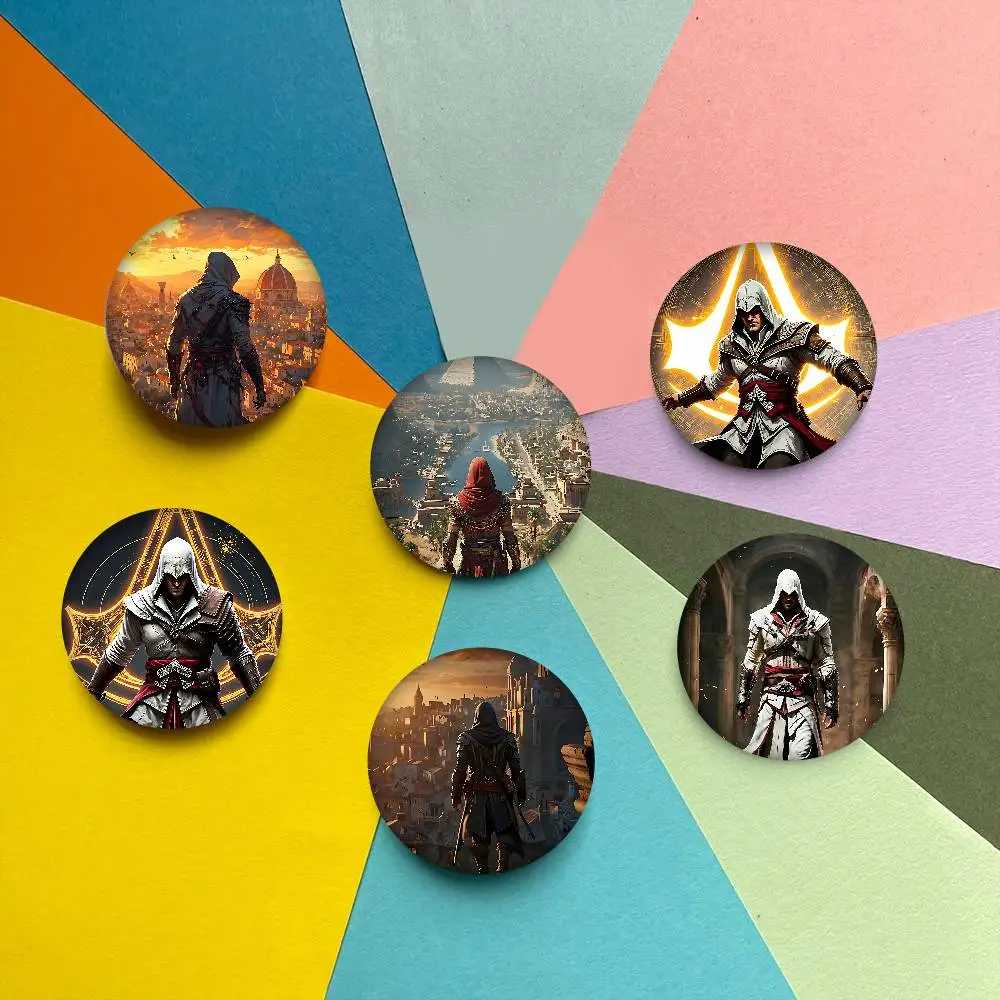 لعبة قاتل S العقيدة دبابيس الإبداعية مضحك جولة المفاجئة في بروش شارة ظهره قبعة اكسسوارات مجوهرات هدايا لصديق #1