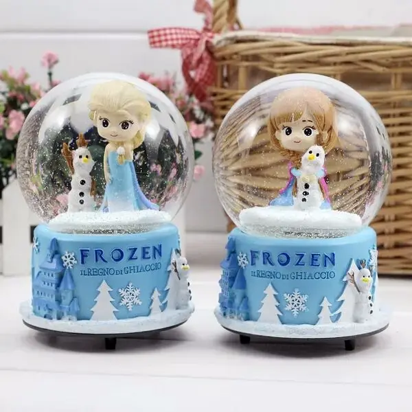 Crystal Ball Music Box Octopus Box Decoration Hand Shake Snowflake as a Gift for Girlfriend and Children's Best Friends