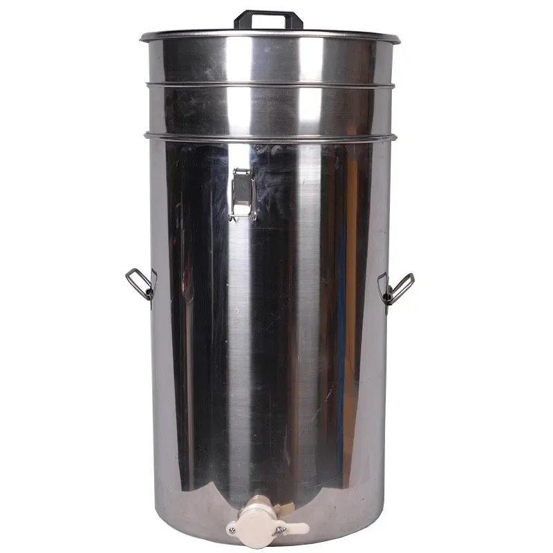 70 litres Honey filter barrel stainless steel double layer filter and Honey drain valve Customized beekeeping tools