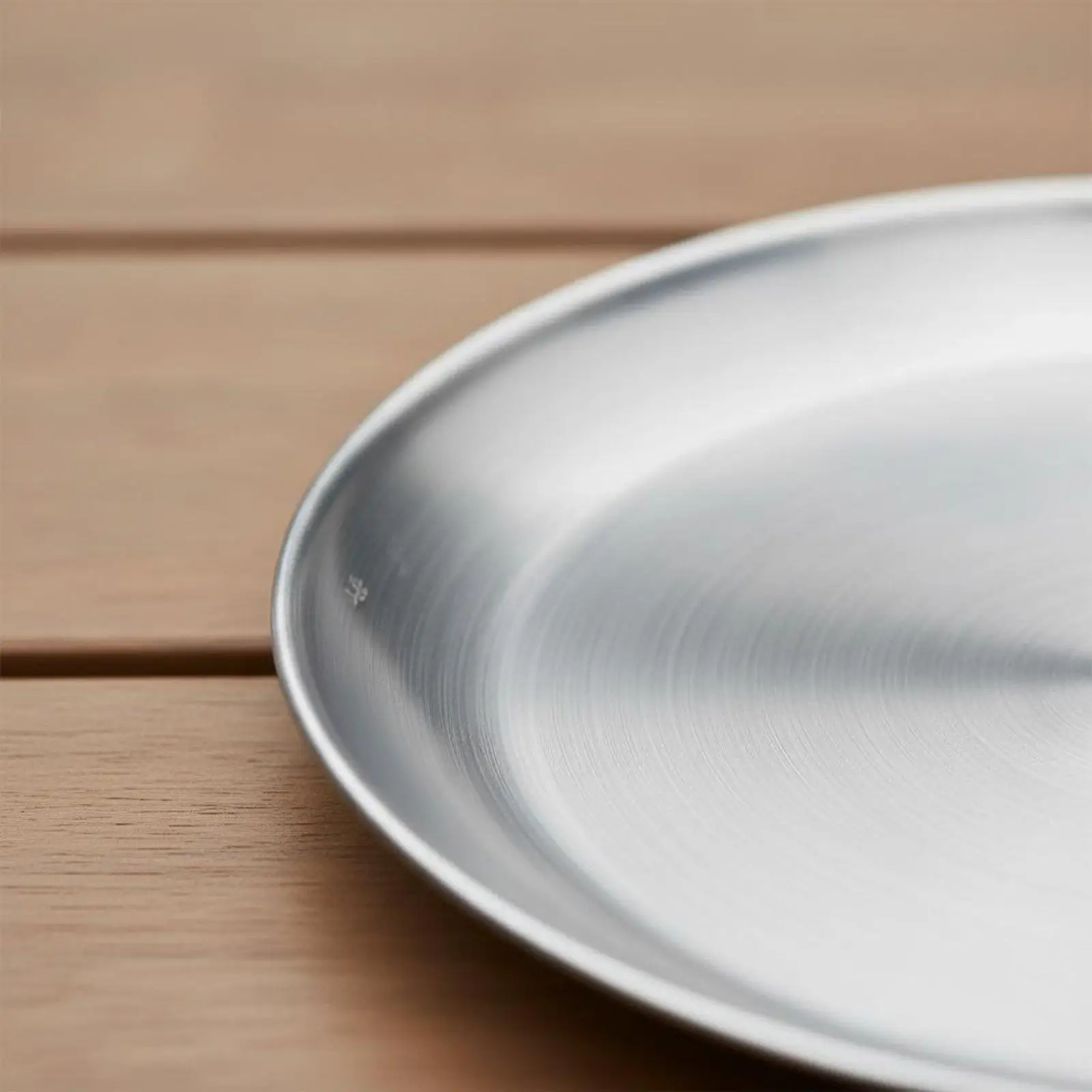 Heat Resistant Stainless Steel Plate Outdoor Picnic Serving Tray Portable Curry Dish for Camping Trips