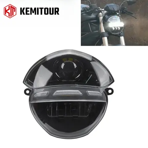 For Ducati Monster 695 696 795 796 1100 ABS 2008-2015 LED Headlight Projector Assembly Running Light Hi/Lo Beam DRL