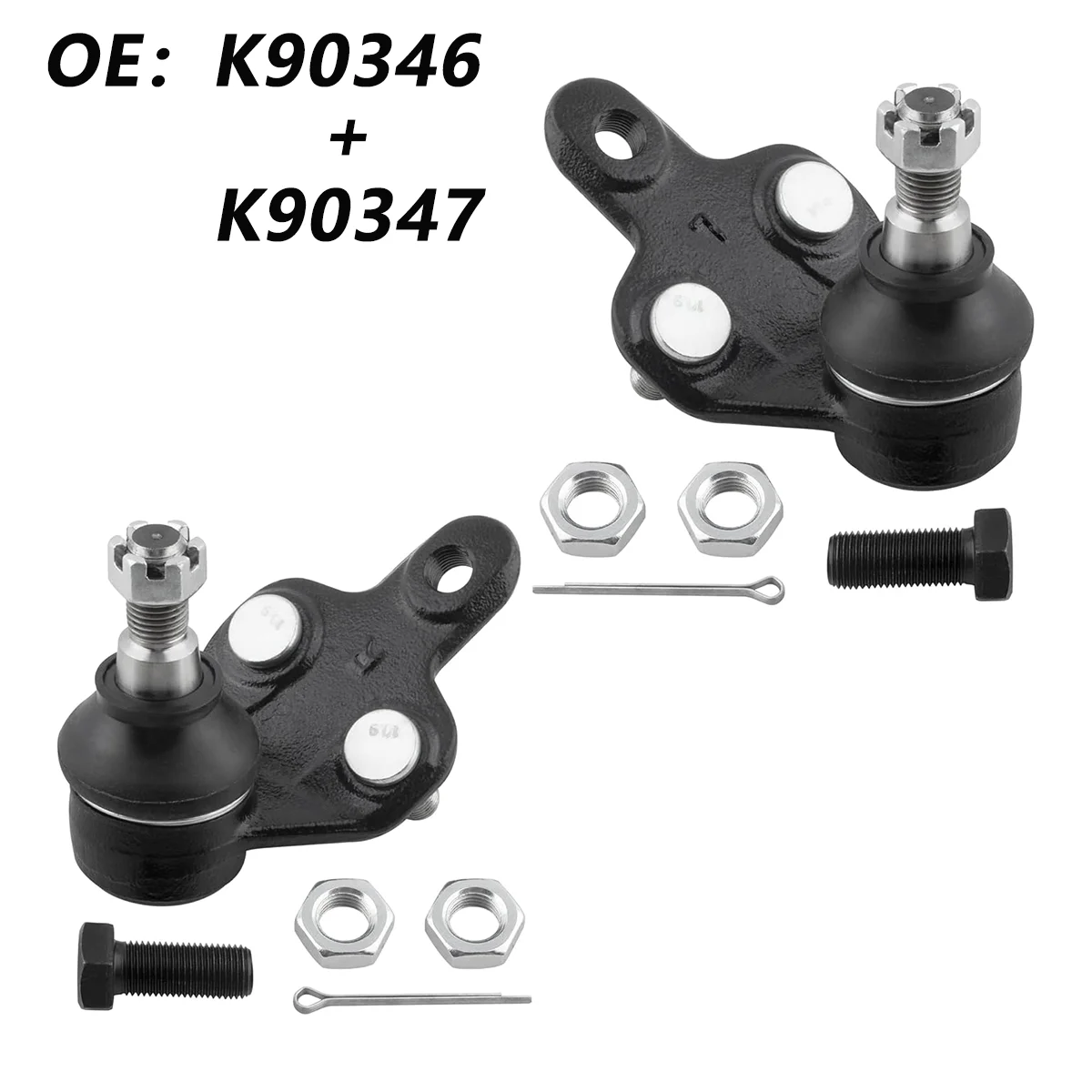 

K90346 + K90347 Шаровой шарнир переднего нижнего водителя и пассажира, комплект пар для Toyota Camry ES300 Sienna 2002-2006 Lexus Es300
