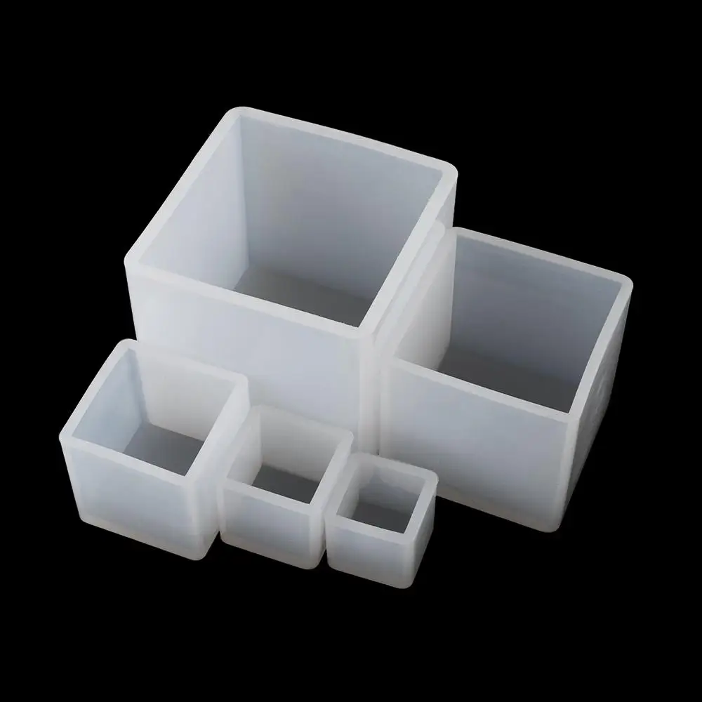 DIY Craft Crystal UV Epoxy Cube Molds Resin Mold Silicone Mould Jewelry Making Tools