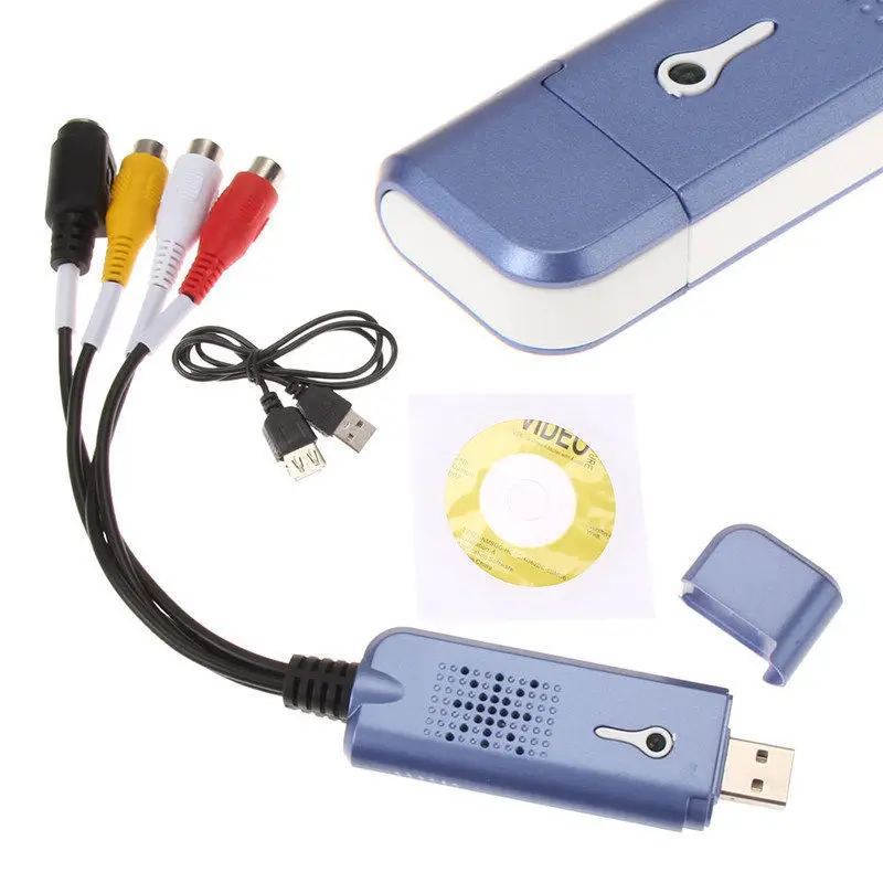 

New USB 2.0 Converter Audio Video Card Capture Grabber Adapter TV Tuner for Win/XP/7/8/10 NTSC PAL PC Computer