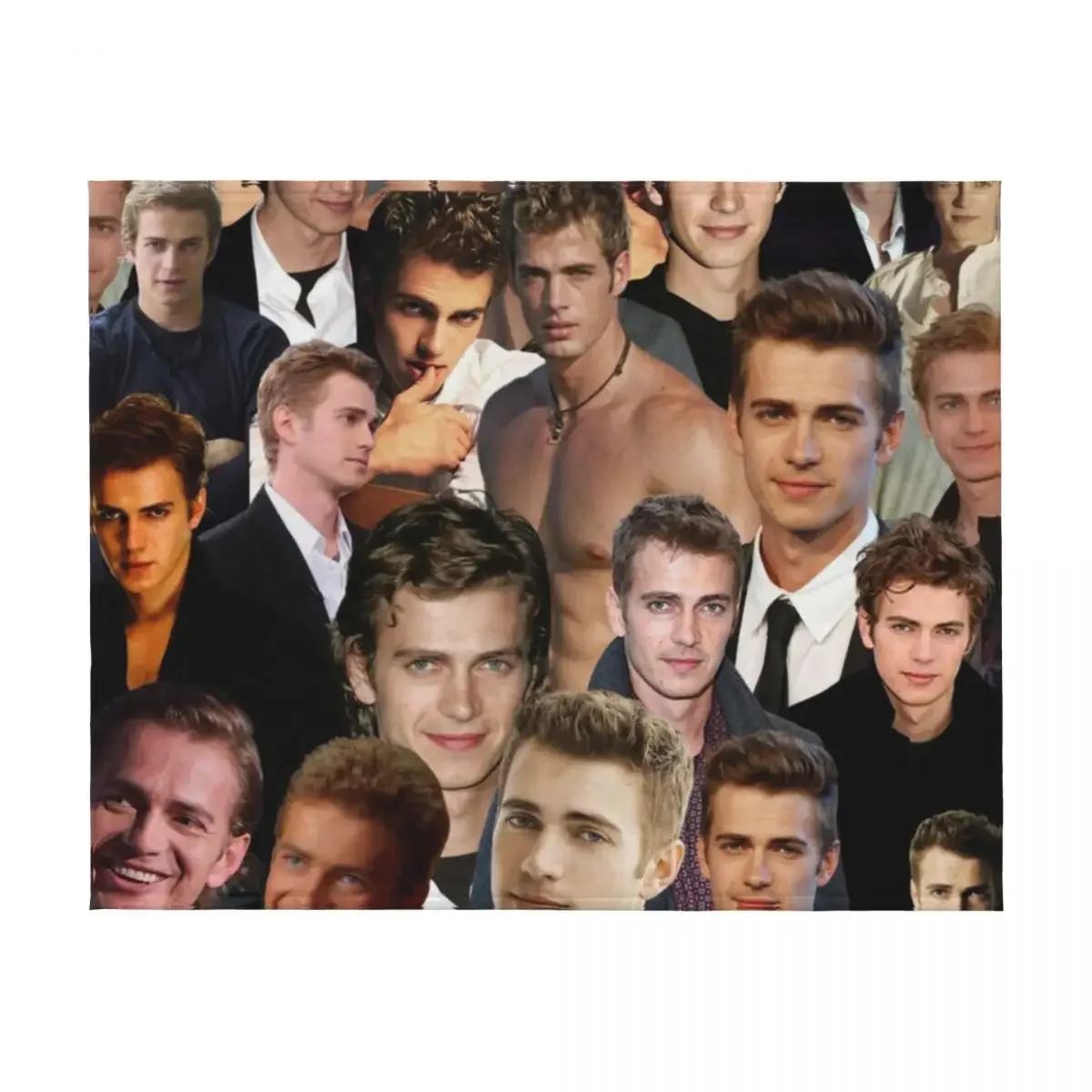 هايدن كريستنسن جودة عالية صور الكولاج رمي بطانية تتحرك لينة منقوشة الزخارف الفاخرة رمي البطانيات #2