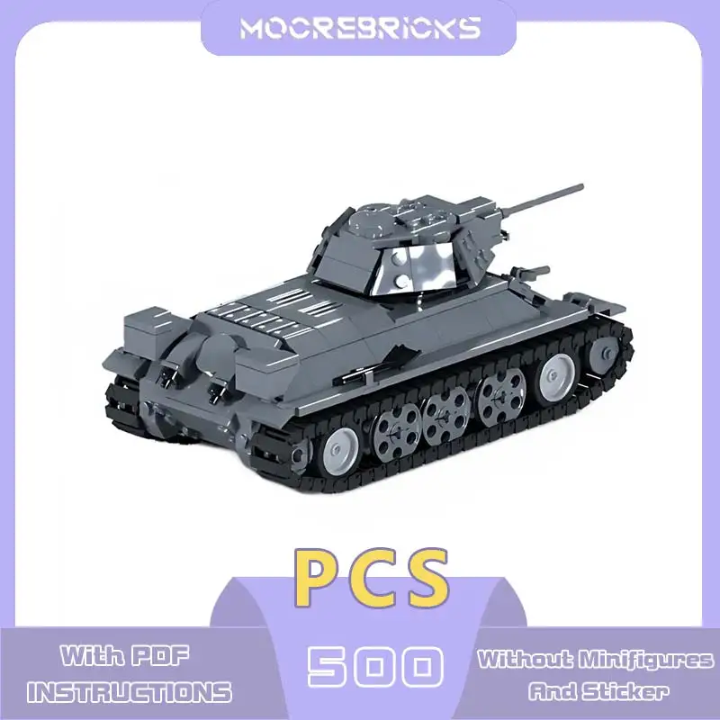 WW II Series T-34-76 Vehicle Building Blocks Model Soviet Medium Tanks Small Particle Bricks Toy Kit Children's Birthday Gift