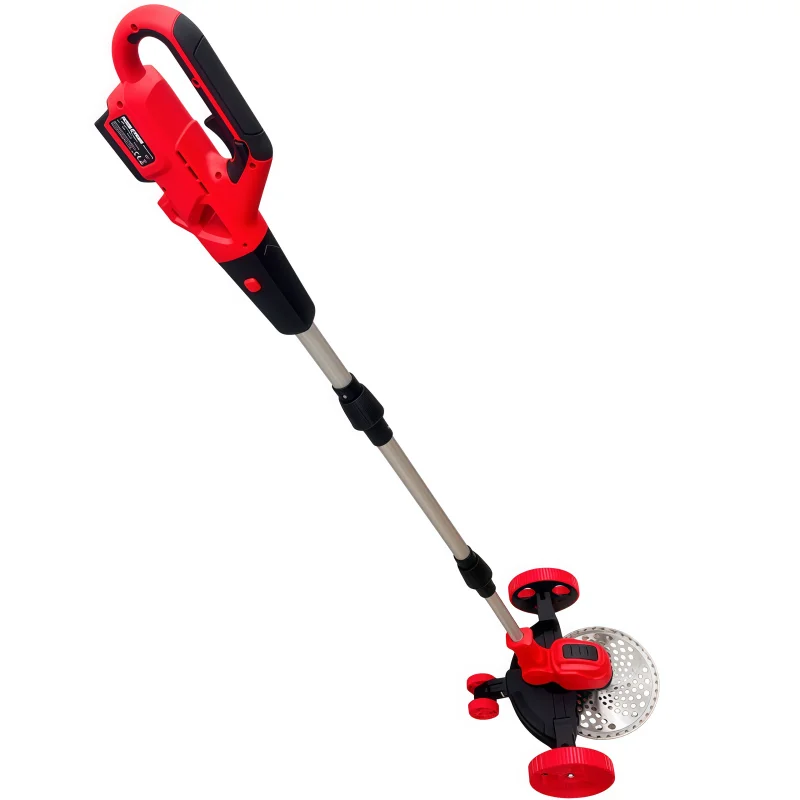 9 Inch Brushless Cordless Lawn Trimmer Foldable Wheeled Grass Trimmer 2-in-1 Garden Edger Strimmer for Milwaukee M18 battery Hom