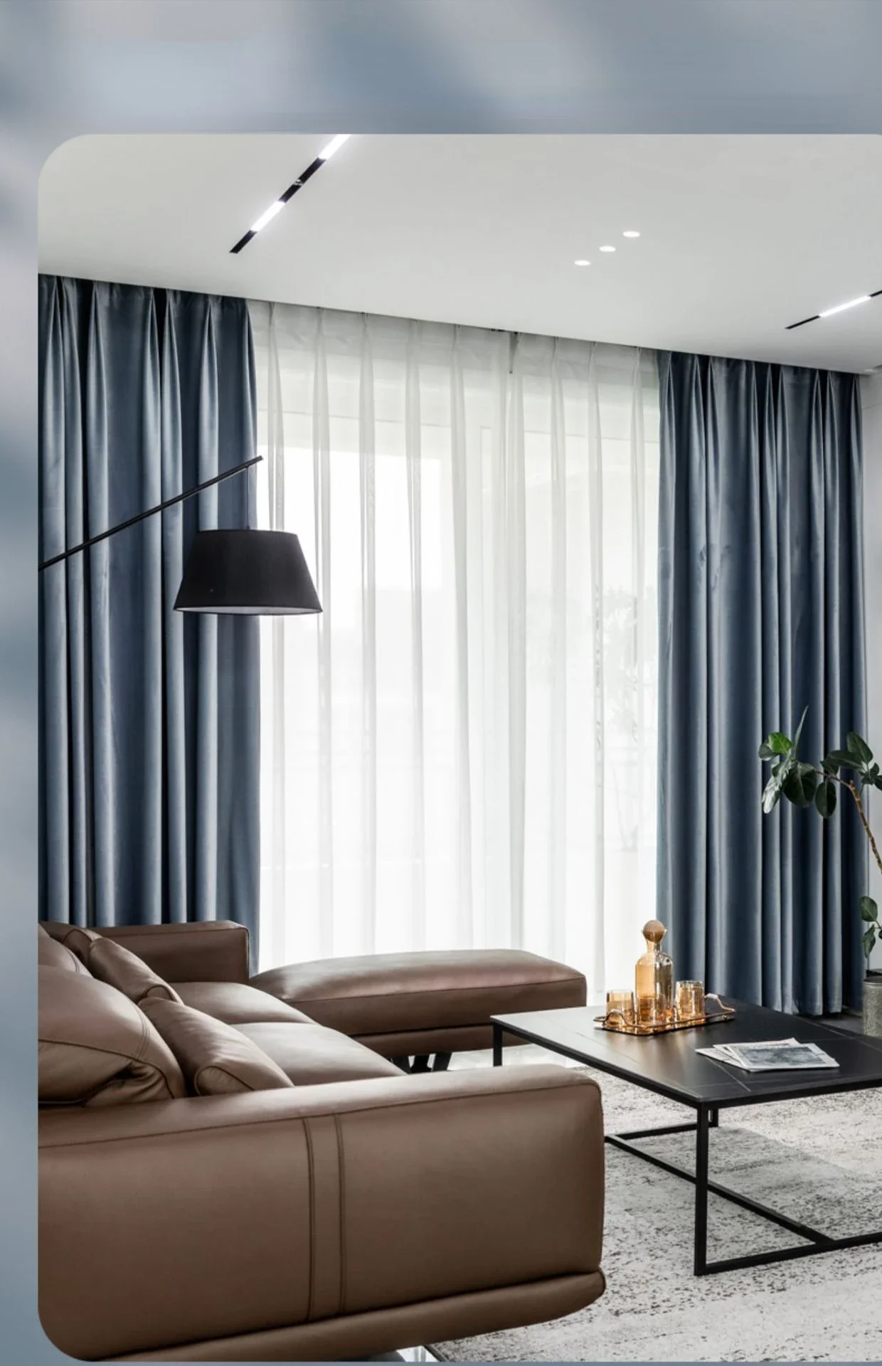 Custom Size New Style Living Room Bedroom Retro Simple Light Luxury High Shading Thick Velvet Decorative Window Curtains Sale 3
