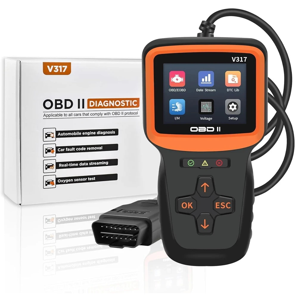 V317 Obd2 الماسح الضوئي تحقق قارئ رمز المحرك المهنية ODB2 obd2 السيارات الماسح الضوئي أداة تشخيص السيارة