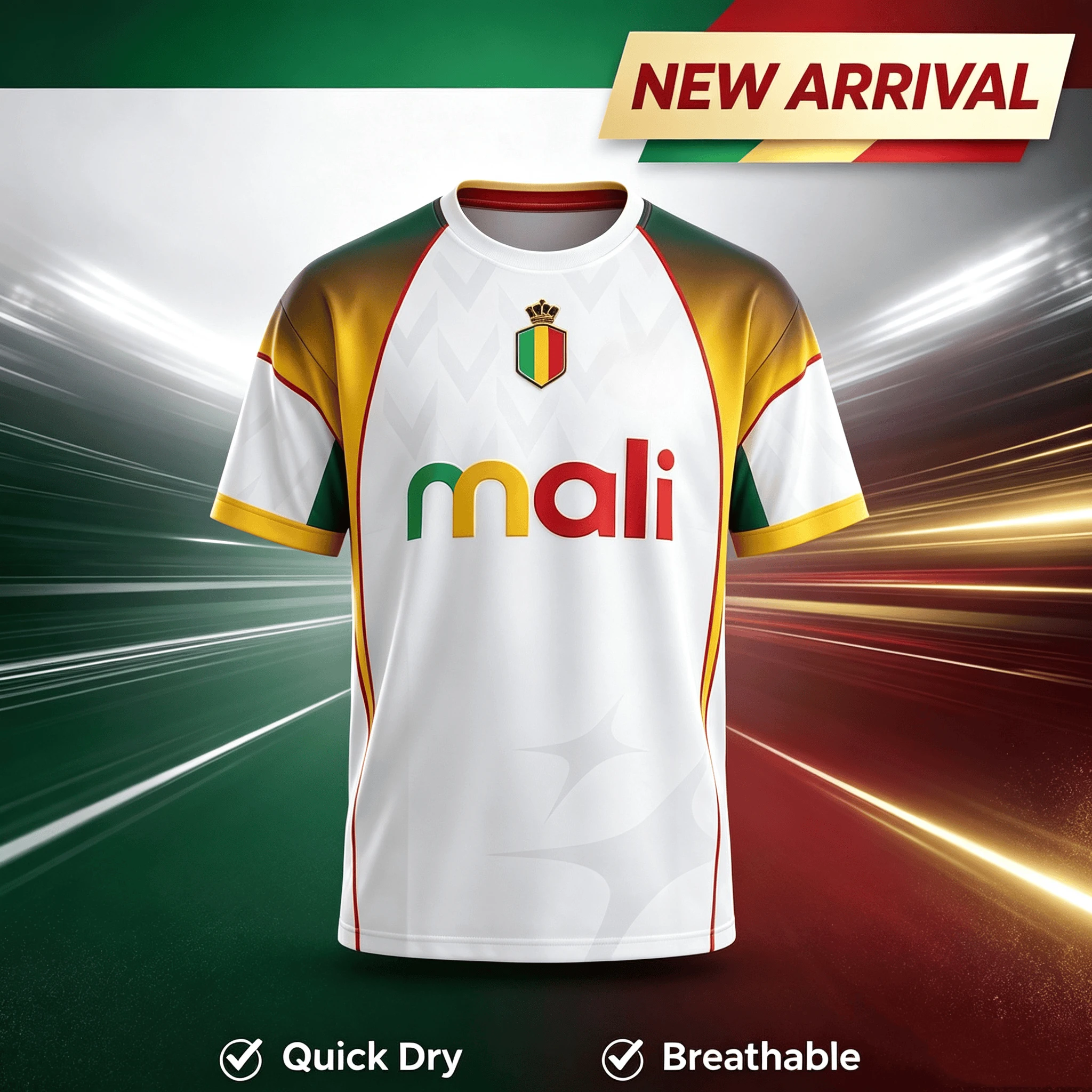 2027 New Mali American Racing Style Football Shirt Casual Sports Speed Dry T-shirt For Men Family Kids Tees Football Jersey Tops