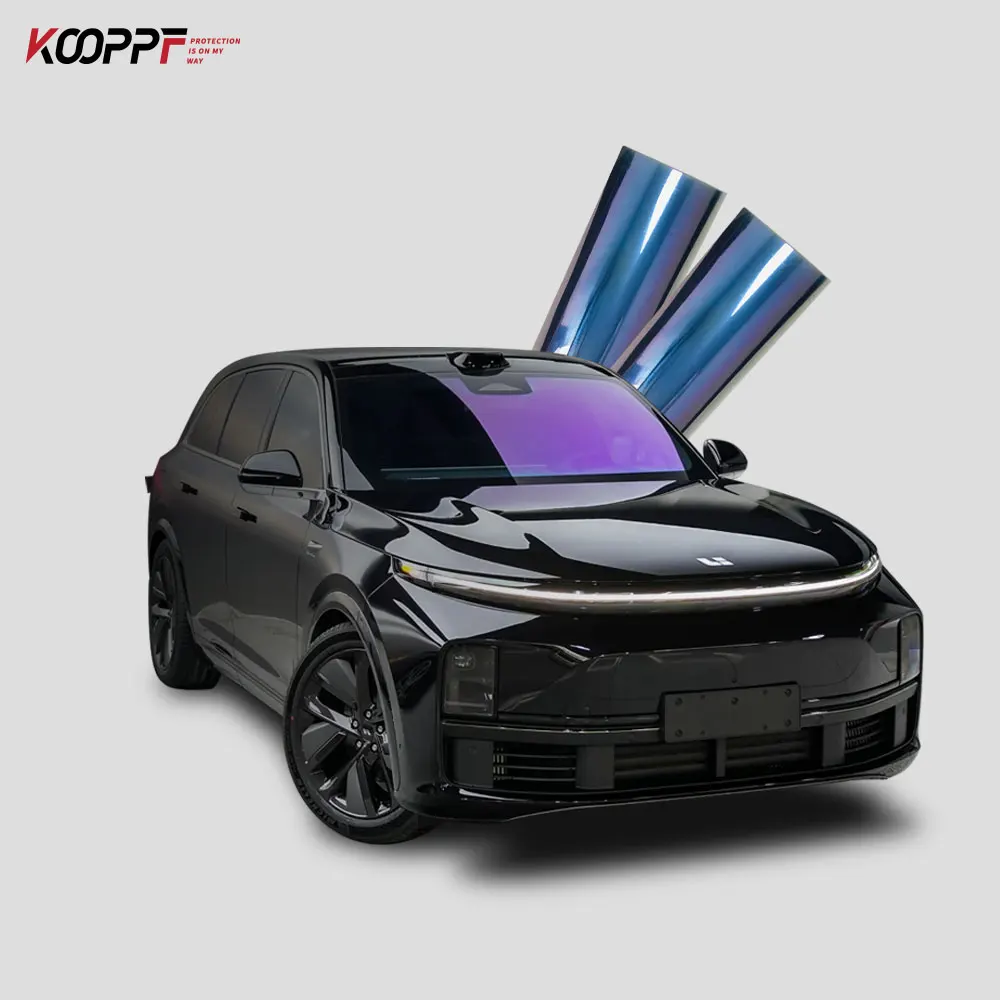 KOOPPF 4mil PVC Chameleon Smart Tint PDLC Film with Anti Scratch & Color Changing for Car Windows